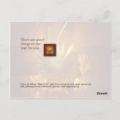 Was Gott vorbereitet hat Postkarte (Rückseite)