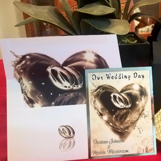 Was Gott zusammen Hochzeit (Silber) zusammengesetz Folie Einladungspostkarte