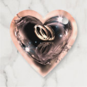 Was Gott zusammengelegt hat Hochzeit (Silber) Geschenkanhänger (Rückseite)