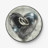 Was Gott zusammengelegt hat Hochzeit (Silber) Pappteller (Vorderseite)