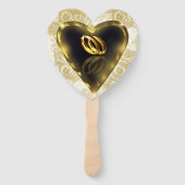 Was Gott zusammengesetzt hat (Gold und Weiß) Fächer (Rückseite)