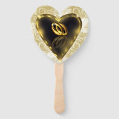 Was Gott zusammengesetzt hat (Gold und Weiß) Fächer (Vorderseite)