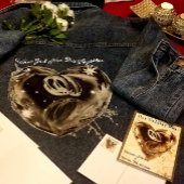"Was Gott zusammengesetzt hat" Hochzeit Denim Jack Jeansjacke