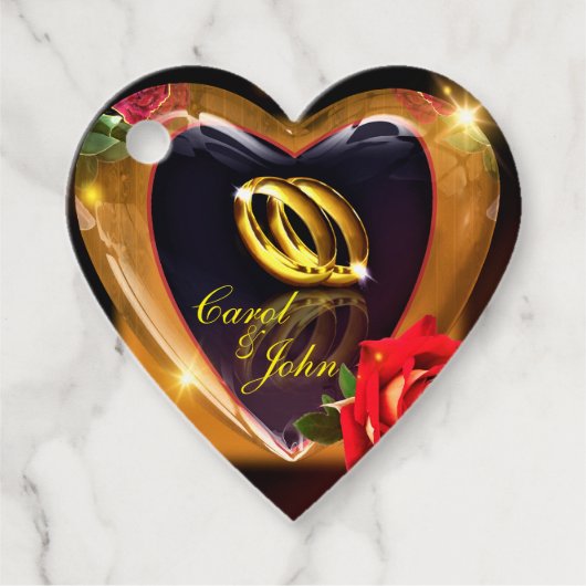 "Was Gott zusammengesetzt hat" Hochzeit Geschenkanhänger (Vorderseite)