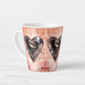 Was Gott zusammengesetzt hat (rosa Rose) Milchtasse (Linke Ecke)