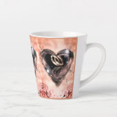 Was Gott zusammengesetzt hat (rosa Rose) Milchtasse (Rechts)