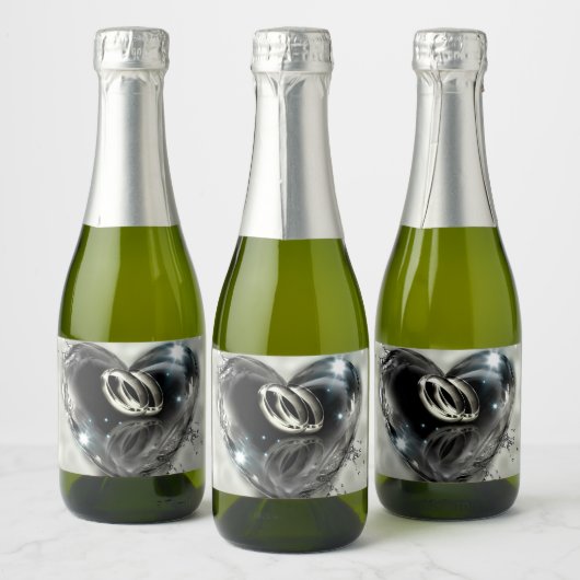 Was Gott zusammengestellt hat Hochzeit Schaumweinetikett (Flaschen)