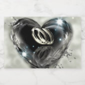 Was Gott zusammengestellt hat Hochzeit Schaumweinetikett (Einzelnes Label)