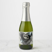 Was Gott zusammengestellt hat Hochzeit Schaumweinetikett (Vorderseite)