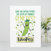 Was Gregor Mendel sagte, als er Genetik gründete Save The Date (Stehend Vorderseite)