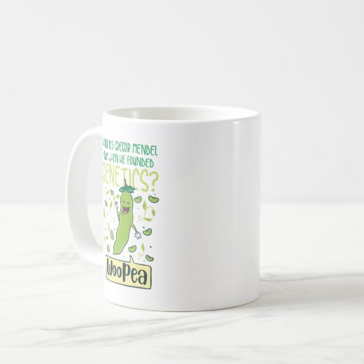 Was Gregor Mendel tat, zu sagen, als er Kaffeetasse (Vorderseite Links)