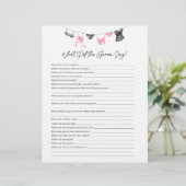 Was Groom sagt Lingerie Party Game (Stehend Vorderseite)