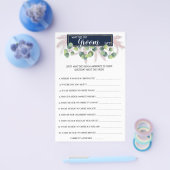 Was Groom sagt Pampas Grass BridalShower Game Card Flyer (Einzeln)