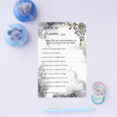 Was Groove sagt Black Rose Brautparty Game Card Flyer (Einzeln)