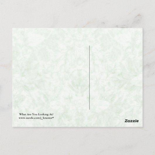 Was guckst du dir an? (Gänsehaut) Postkarte (Rückseite)