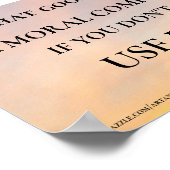 WAS GUT IST, IST EIN MORALISCHER KOMPASS-DRUCK POSTER (Ecke)