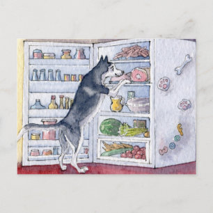 Was habe ich heute Abend zum Abendessen extravagan Postkarte