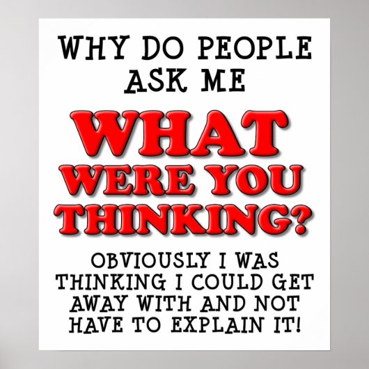 Was hältst du von lustigem Poster? Poster (Vorne)