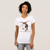 Was hast du gesagt? Macaroni Pinguin witzig T-Shirt (Vorne ganz)