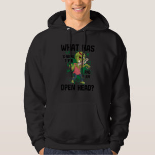 Was hat 3 Arme 1 Auge und einen offenen Kopf Zombi Hoodie