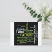 Was hat Chemie damit got? Postkarte (Stehend Vorderseite)