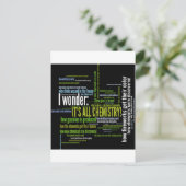 Was hat Chemie damit got? Postkarte (Stehend Vorderseite)