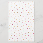 Was hat Daddy gesagt, Mädchen Elephant Baby Dusche (Rückseite)