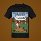 Was hat das Pferd gesagt? Vater Jokes Funny Horse T-Shirt