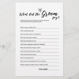 Was hat der Gräuel zum Brautparty gesagt?