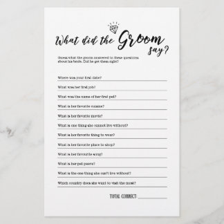 Was hat der Gräuel zum Brautparty gesagt?