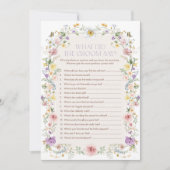 Was hat der Groom gesagt? | Brautparty Game Card Einladung (Vorderseite)