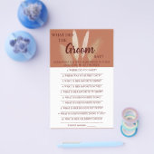 Was hat der Groom gesagt? | Brautparty Game Card Flyer (Einzeln)