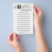 Was hat der Groom gesagt? Brautparty Game Card Flyer (Handgriff)
