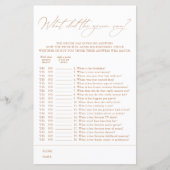 Was hat der Junge gesagt? Brautparty Games (Vorderseite)