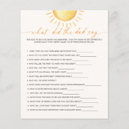 Was hat der Vater gesagt, Sonnenschein Baby Showsp