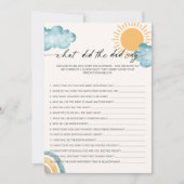 Was hat der Vater mit einer Baby-Duschkarte gesagt Einladung (Vorderseite)