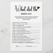 Was hat die Braut gesagt, dass Brautparty elegant (Vorderseite)