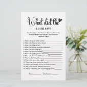 Was hat die Braut gesagt, dass Brautparty elegant (Stehend Vorderseite)