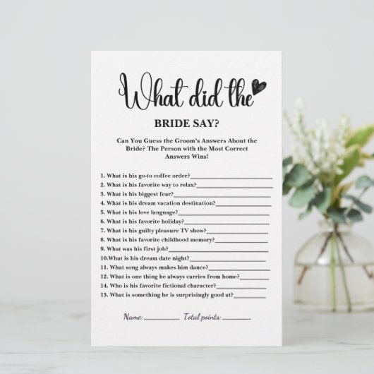 Was hat die Braut gesagt, dass Brautparty elegant  (Stehend Vorderseite)