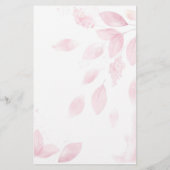 Was hat die Groom gesagt Pink Whatercolor Verlasse Flyer (Hinten)