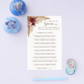 Was hat die Groom Say Brautparty Game Card gemacht Flyer (Einzeln)