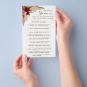 Was hat die Groom Say Brautparty Game Card gemacht Flyer (Handgriff)