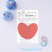 Was hat die Groom Say Brautparty Game Card gemacht Flyer (Einzeln)