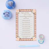 Was hat die Groom Say Brautparty Game Card gemacht Flyer (Einzeln)