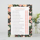 Was hat er gesagt, dass er ein Brautparty-Spiel ge Einladung (Stehend Vorderseite)