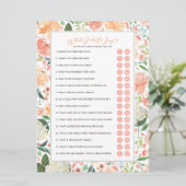 Was hat er gesagt, dass er ein Brautparty-Spiel ge Einladung (Stehend Vorderseite)