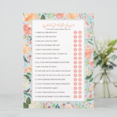 Was hat er gesagt, dass er ein Brautparty-Spiel ge Einladung (Stehend Vorderseite)