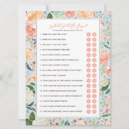 Was hat er gesagt, dass er ein Brautparty-Spiel ge Einladung