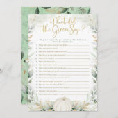 Was hat Groom Say Fall Pumpkin Brautparty Game gem (Vorne/Hinten)