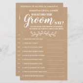 Was hat Groom zu zweisprachigem Brautparty gesagt? (Vorne/Hinten)